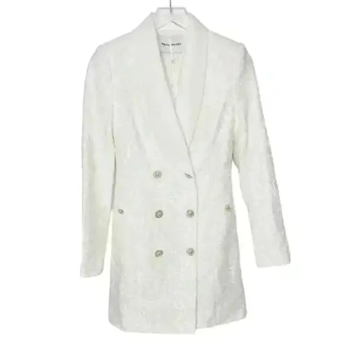 NWT Rebecca Vallance Bridal Harriet blazer minidress Size 2 US White