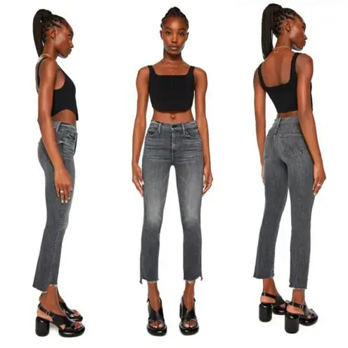 💕MOTHER💕 The Insider Crop Step Fray Jeans ~ Save Your Soul 33 NWT Black