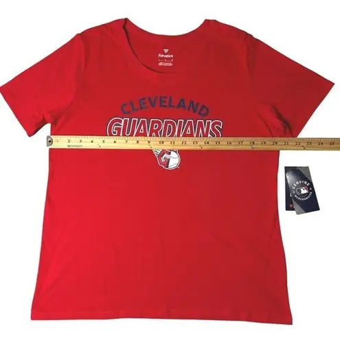 Fanatics NEW Cleveland Guardians T-Shirt Womens L Red MLB Baseball Tee