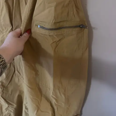 Free People  Movement Khaki Slouchy Jogger Cargo Pants Size Medium