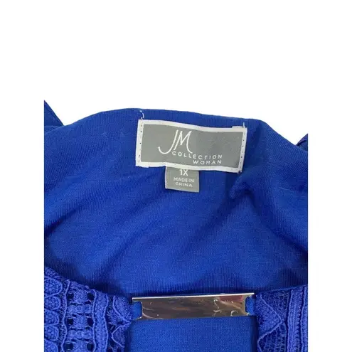 JM Collection Women's Casual Blazing Blue Blouse