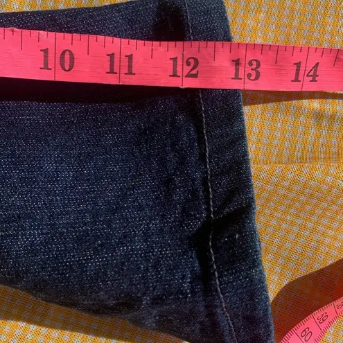 Vintage Pink Angel Dark Blue Jean Shorts with Star Belt Size 12