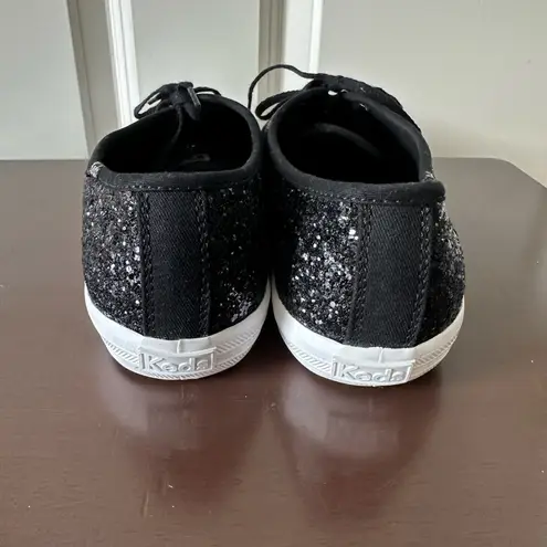 Keds  Champion Black Glitter Celebration Lace Up Sneaker Size 9.5