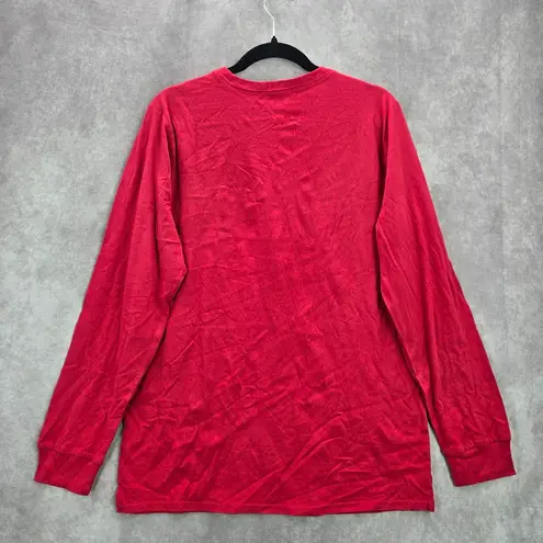 PJ Place Red Merry Christmas Holiday Print Y2K Vintage Festive Candy Top Medium thumbnail 2