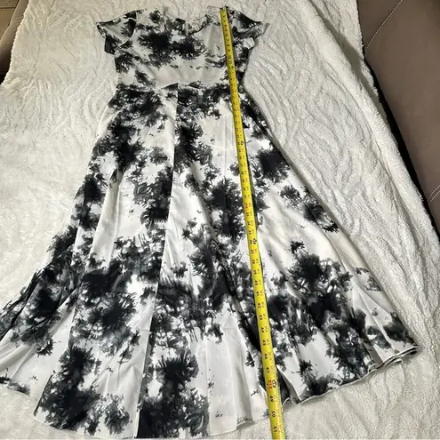 Raga  Small Black White Midi Dress Tie dye Splatter Hip Hop Urban Business casual