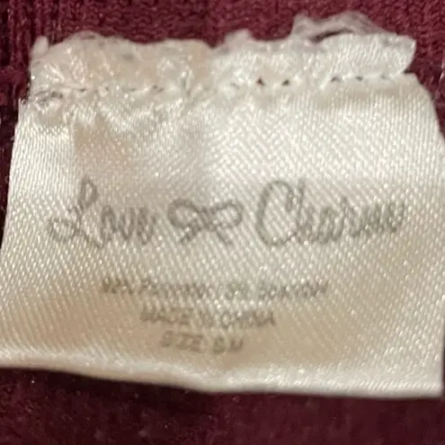 Love Charm burgundy leggings / S/M / NWOT