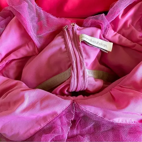 Maria Lucia Hohan Dress Iselin Tulle Maxi Birthday Fun Wedding Pink 4 GUC