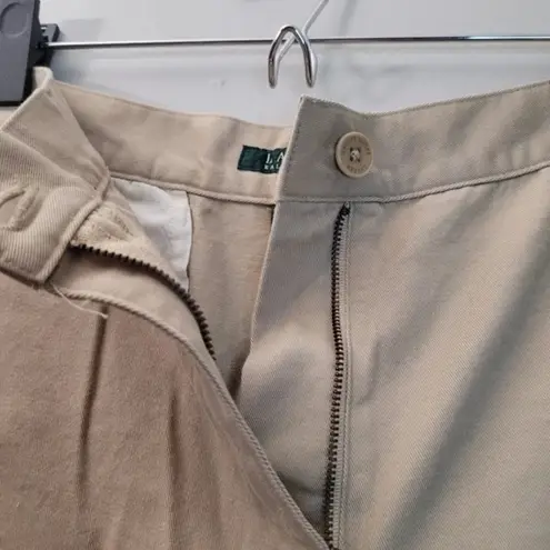 Ralph Lauren Lauren  High Waist Khaki Mom Shorts