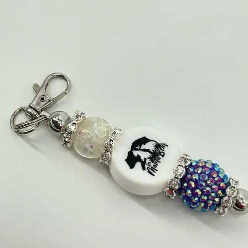 The Bar Keychain purse charm Beaded Keychain For Women,  Keychain, Silicone bead keyc