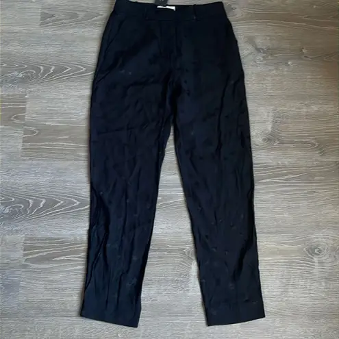 Equipment NEW x Tabitha Simmons Black Warsaw jacquard Star tapered Pants