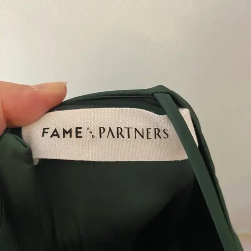Fame and Partners Emerald Green Drop Waist Maxi Dress Holiday Women's 4 / Small