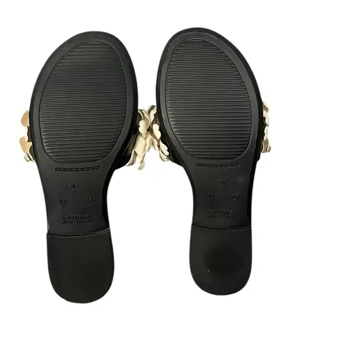 Kate Spade NEW  New York Jaylee Floral Jelly Slides Sandals Size 7B Black Cream