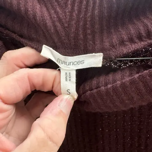 Maurice's  Burgandy Cowl Neck Sweater