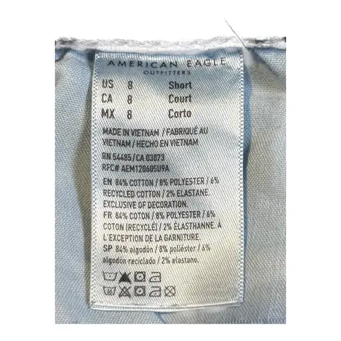 American Eagle Festival Flare Jeans Women Size 8 Short High Rise Dark Wash Denim Blue