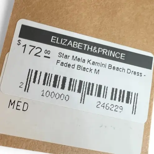 New Star Mela M / L Kamini Beach Dress Kaftan Swim Cover Up Tassel Handkerchief Black Size M