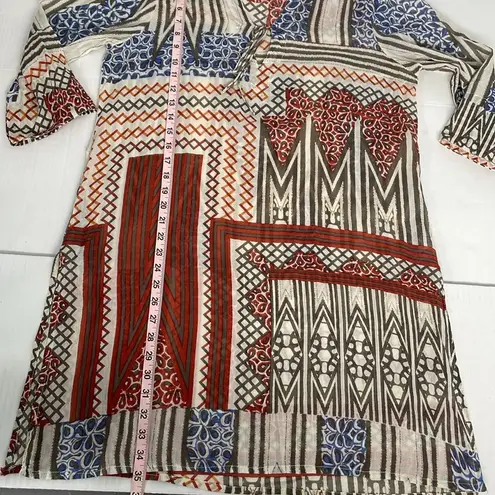 Antica Sartoria by Giacomo Cinque Swim Kaftan Dress Coverup Large Brown