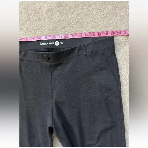 Betabrand Womensâ Straight Leg Pant Faux Pockets Size 2XLarge Petite