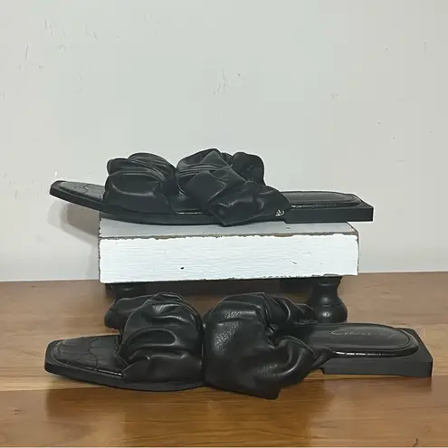 Circus by Sam Edelman Circus Sam Edelman Iggy Women's Sandal Black Size 7.5 M Slide Square Heel Ruffle