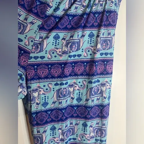 Unbranded Women’s Elephant Tribal Bohemia Pajama Pants Separate Bottoms Sz L