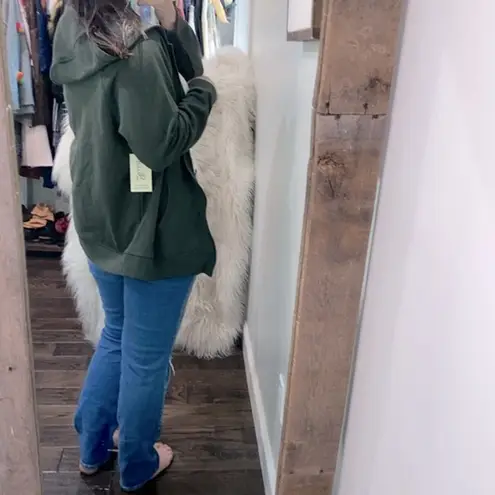 Terra & Sky green zippered jacket hooded size 14W new with tags