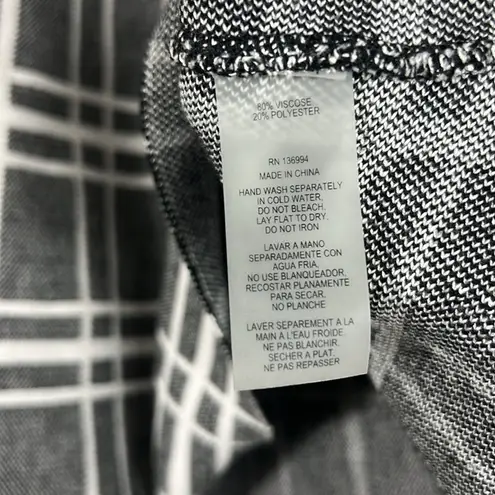 Vila Milano Mini Skirt Womens L Black White Plaid A-Line Preppy School Girl Y2K