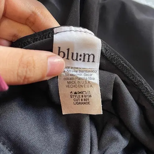 BLU:M PINK OMBRÉ SPARKLE RHINESTONE BLOUSE Black Size L