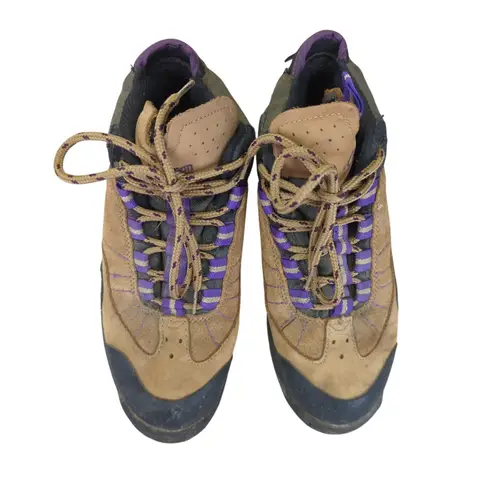 Coleman Zanie Womens Hiking Boots Gorpcore Work Size 8 Leather Brown Lace Up