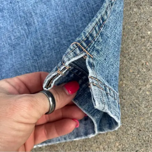 Hydraulic Vintage Y2K low rise cargo flare jeans with no waistband 13/14