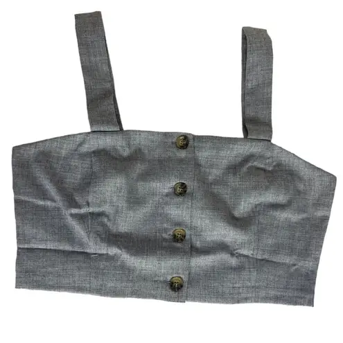 Banana Republic  Button Cropped Tank Size 10‎ NWT