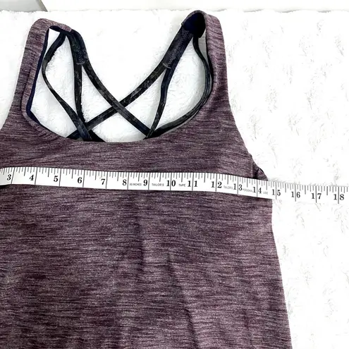 Lululemon Free To Be Serene Tank Heathered Black Cherry Radiant Multi 6