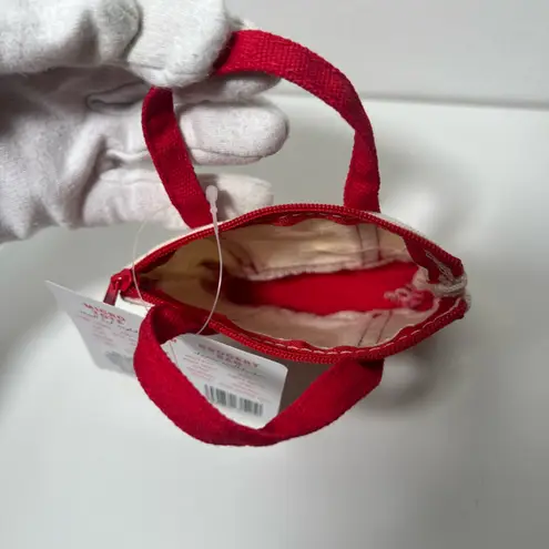 Trader Joe’s Canvas Micro Mini Tote with Reusable Grocery Bag Charm Red