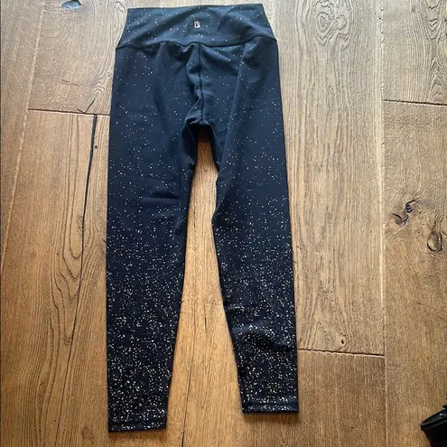 Buffbunny Collection BuffBunny Black and Gold Leggings with Metallic Ombré XL