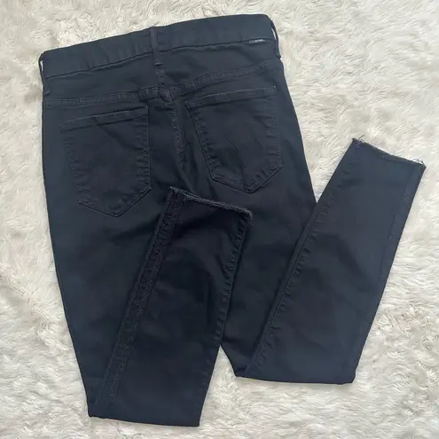 MOTHER Denim Mother Jeans High Waisted Looker Ankle Fray in Guilty Party Racer Skinny Sz 27