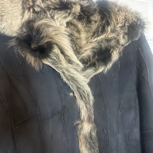 Y2K Reversible Shearling Jacket Black Size 10
