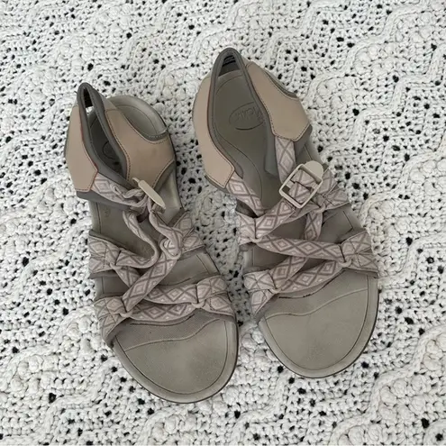 Viakix Strappy Sports Hiking Sandals Diamond Performance Beige (Size 10) Tan