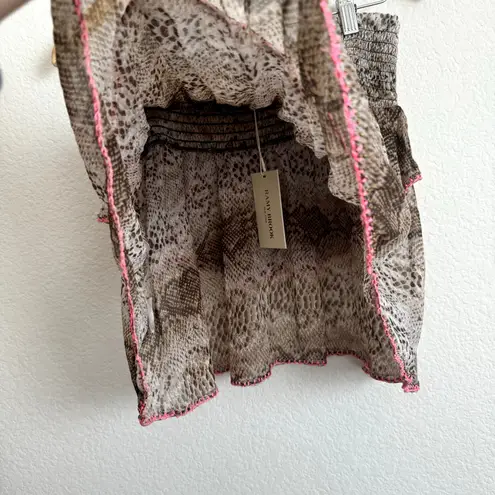 Ramy Brook Printed Malta Ruffle Mini Skirt