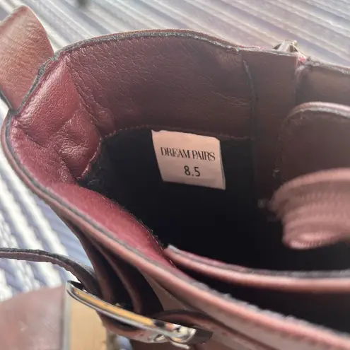 Dream Paris Dream Pairs Brown Combat Boots - Size 8.5