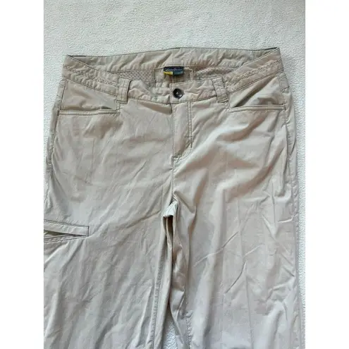 Eddie Bauer  Travex Women's Size 10 Tan Hiking Stretch Roll Tab Pants