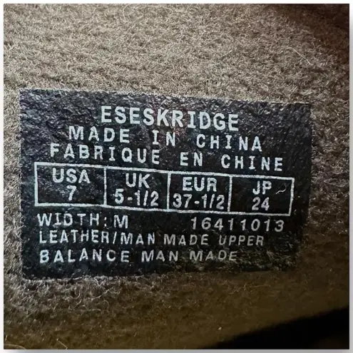 Easy Spirit Explore24 Eskridge Ankle Boots Women 7.5 Brown Leather/Button Detail