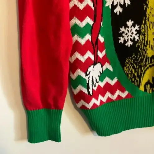 Ugly Christmas Sweater Dr. Seuss's The Grinch Red Green Long Sleeve