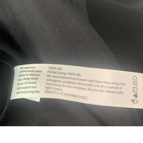 Eileen Fisher  Long Line Georgette Silk Crepe High Collar Vest - Image 16