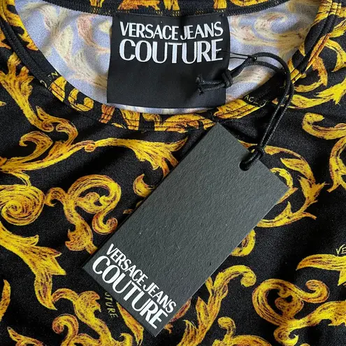 Versace  Jeans Couture Leggings 10" Shorts + Knit Printed Cropped Set, XS/US0