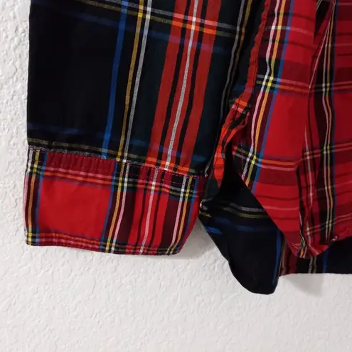 J.Crew  Classic 10/M Blackwatch and Stewart Plais Long Sleeved Button Front Top