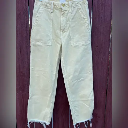 MOTHER The Patch Pocket Ankle Fray Jean in Sun Dress Wash Size 24