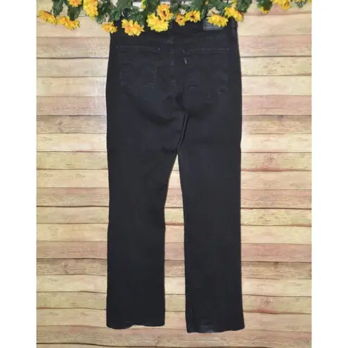 Levi's Ladies Black Classic Bootcut Jeans Size 8 Stretch Casual Western