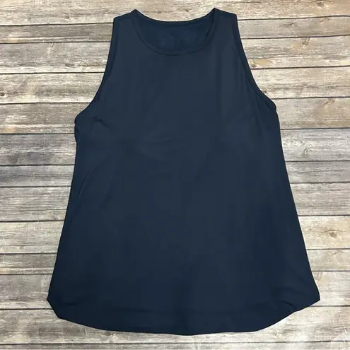 She Bird Navy Blue The Freedom Racerback Built In Bra Mesh Back Tank 9 XXXL Size undefined