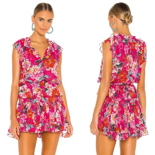 MISA Los Angeles Lilian Dress In Rose Garden Pink Floral Print