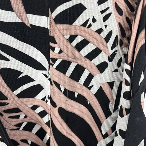 Proenza Schouler Patterned Tie Waist Dress Size 4 Black Pink Designer 10