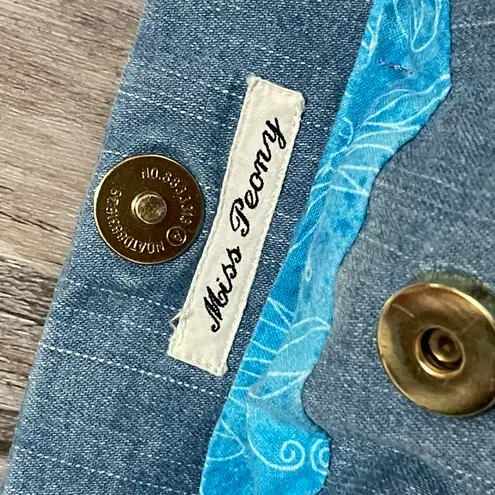 Miss Peony “ Sydney “ Blue and White Tote