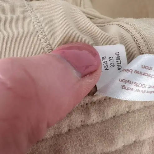 Cacique Comfort Bliss Lightly Lined Multi-Way Strapless Bra Nude Tan Size 46C